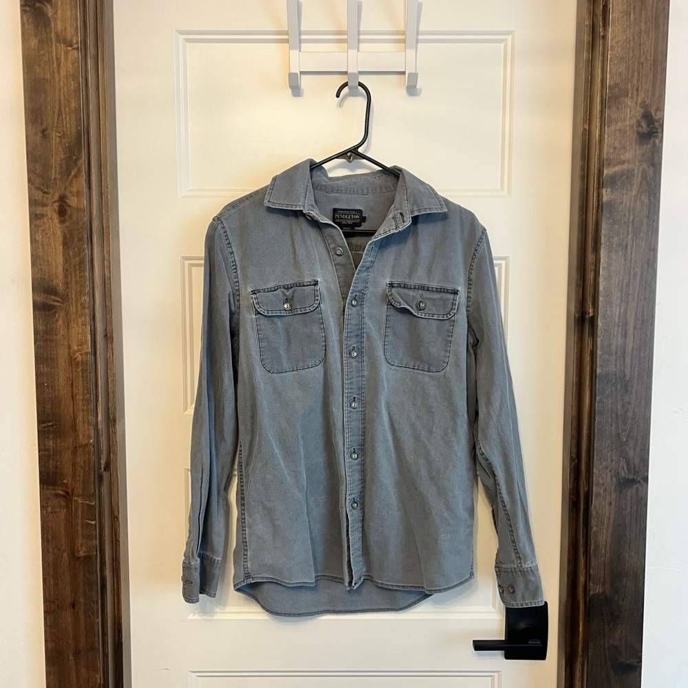 Pendleton Men's Blue Button Down Shirt - image 1